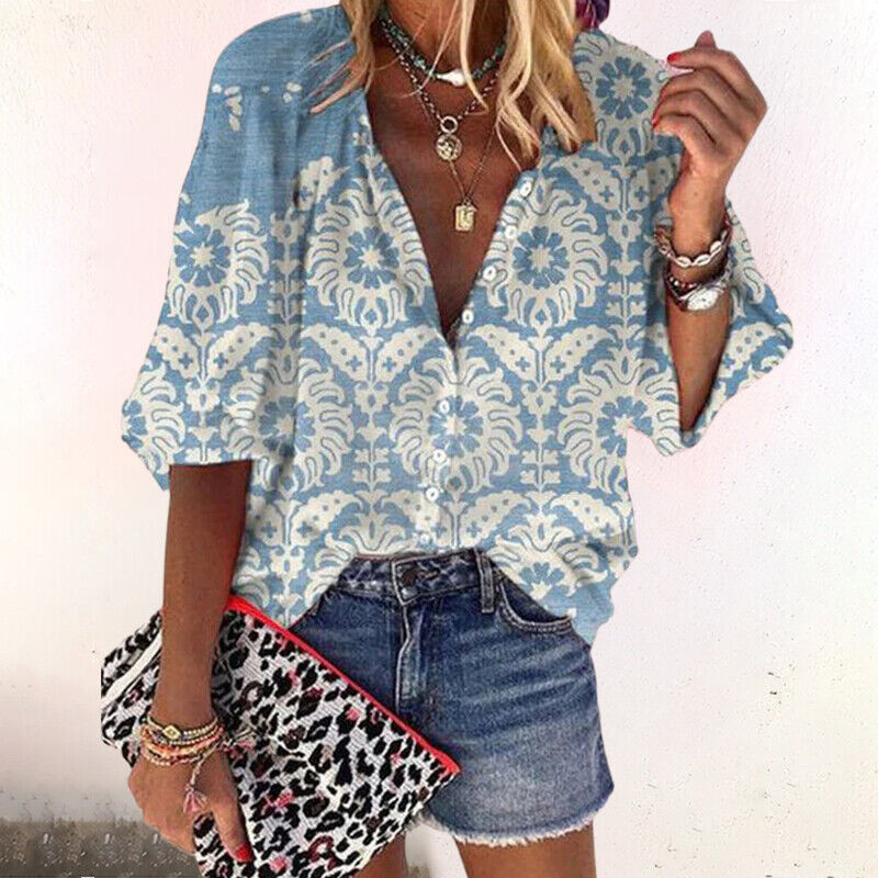 GINA – LIGHTWEIGHT PRINTED TOP
