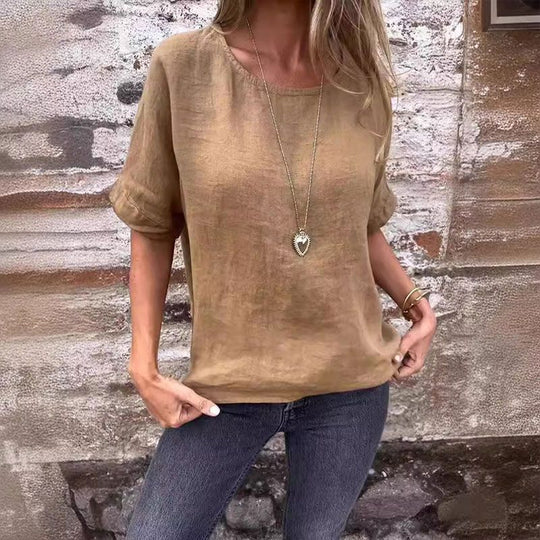 MARISE – RELAXED LINEN TEE