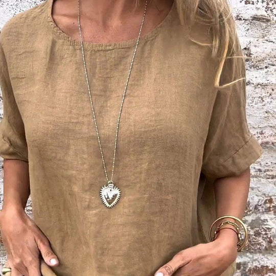 MARISE – RELAXED LINEN TEE
