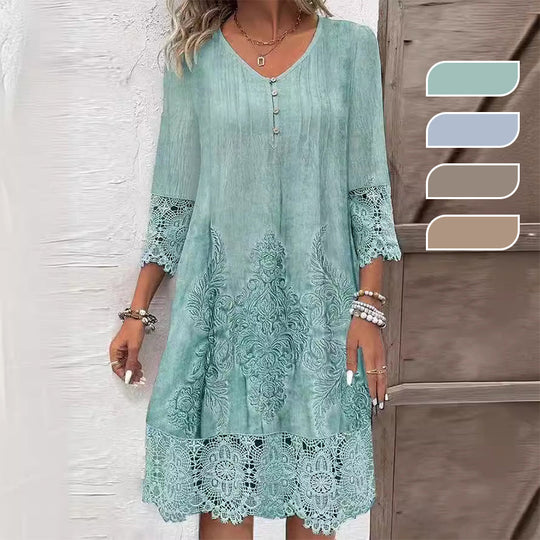 ELOISE – EMBROIDERED MIDI DRESS