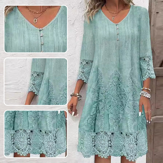 ELOISE – EMBROIDERED MIDI DRESS