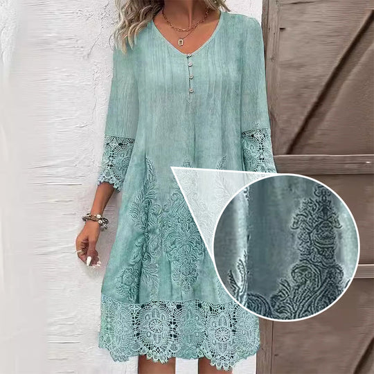 ELOISE – EMBROIDERED MIDI DRESS