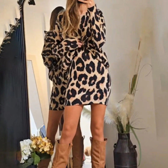 LORETA – CHIC LEOPARD MINI DRESS
