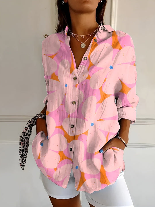 LYSSA – FLORAL BUTTON-UP BLOUSE
